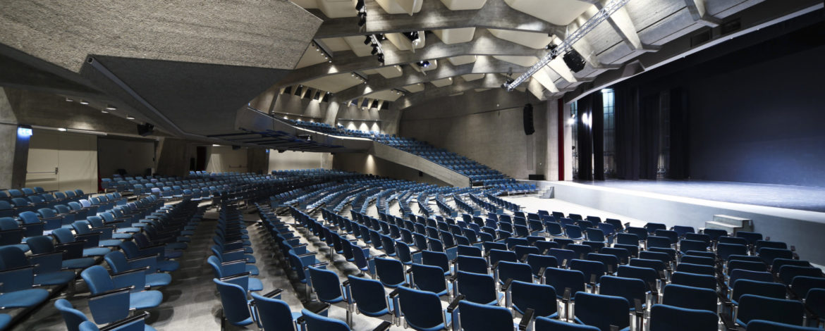 interior of a Congress Palace,  auditorium in Lugano